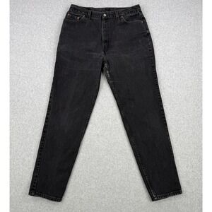 Vintage Levis Jeans Womens 18 MIs L Black 512 Slim Tapered High Rise Made In USA